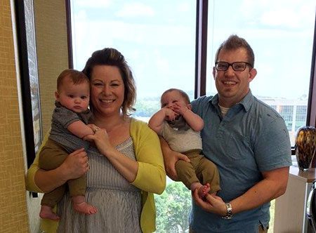Joe and Shanna with their twins